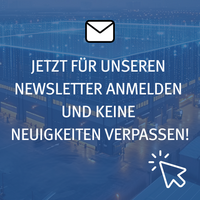Fabrikplanung Grafik mit Texthinweis zur Anmeldung für unseren Newsletter